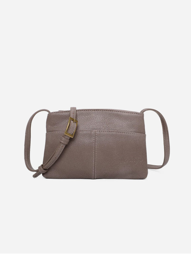 Arsayo The Original Vegan Leather Crossbody Pouch | Taupe Taupe