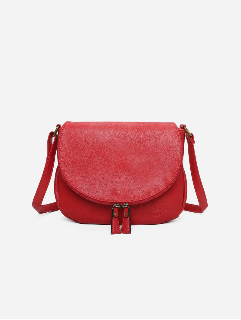 Arsayo The Original Vegan Leather Shoulder Bag | Red Red