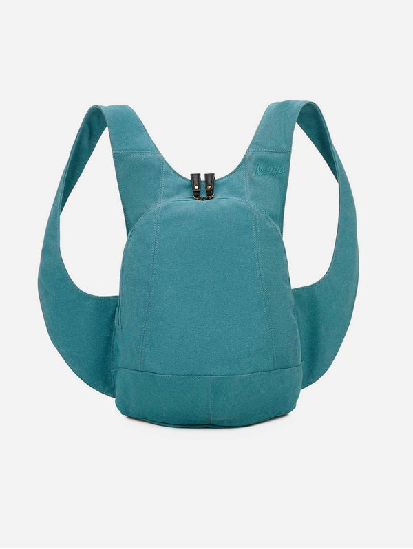 The Summer Vegan Canvas Backpack | Turquoise