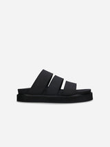 Immaculate Vegan - Tonga Unisex Vegan Microfibre Platform Sandals | Black