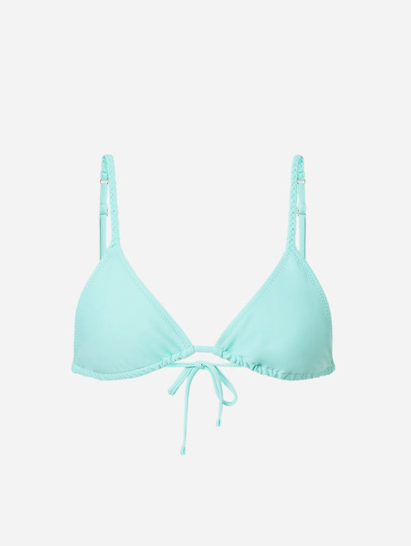 Tortuga Recycled Polyamide Bikini Top | AQVA Blue