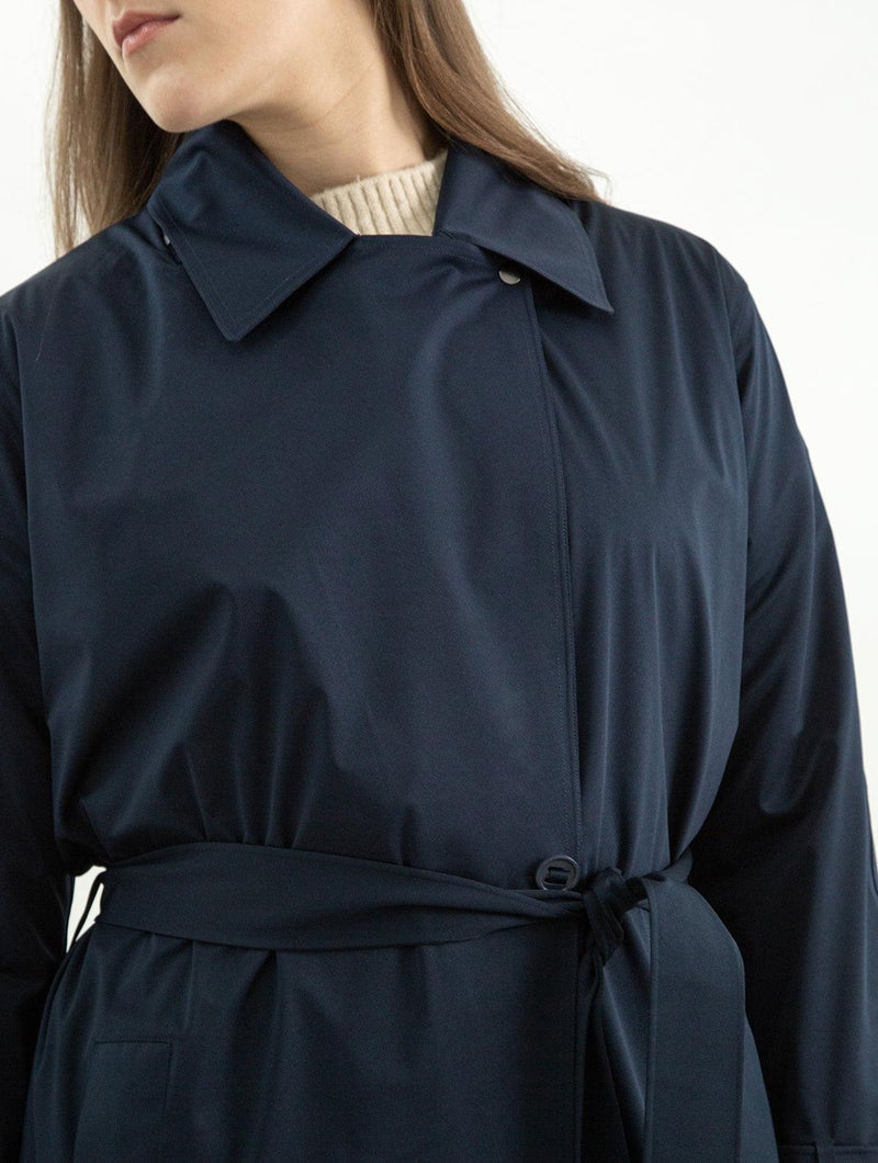 Waterproof Trench Coat | Midnight Navy