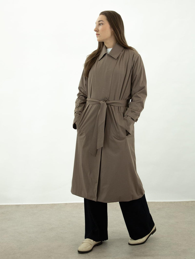 Waterproof Trench Coat | Warm Taupe