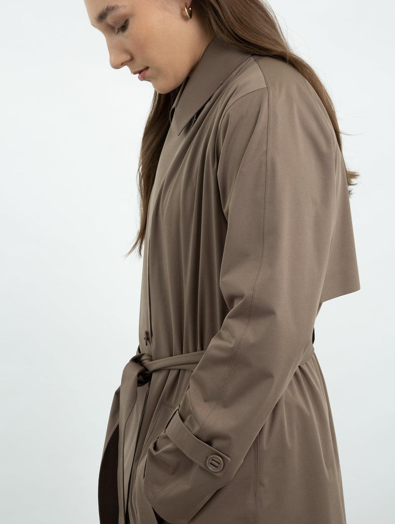 Waterproof Trench Coat | Warm Taupe