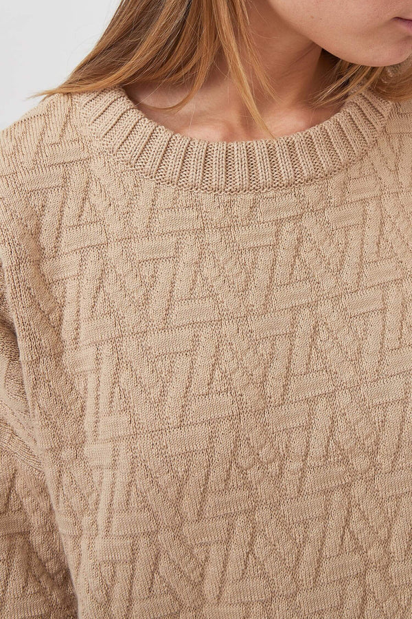 Mila.Vert Knitted triangle pullover