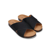 Immaculate Vegan - Tupai Unisex Piñatex Vegan Leather Sandals | Black