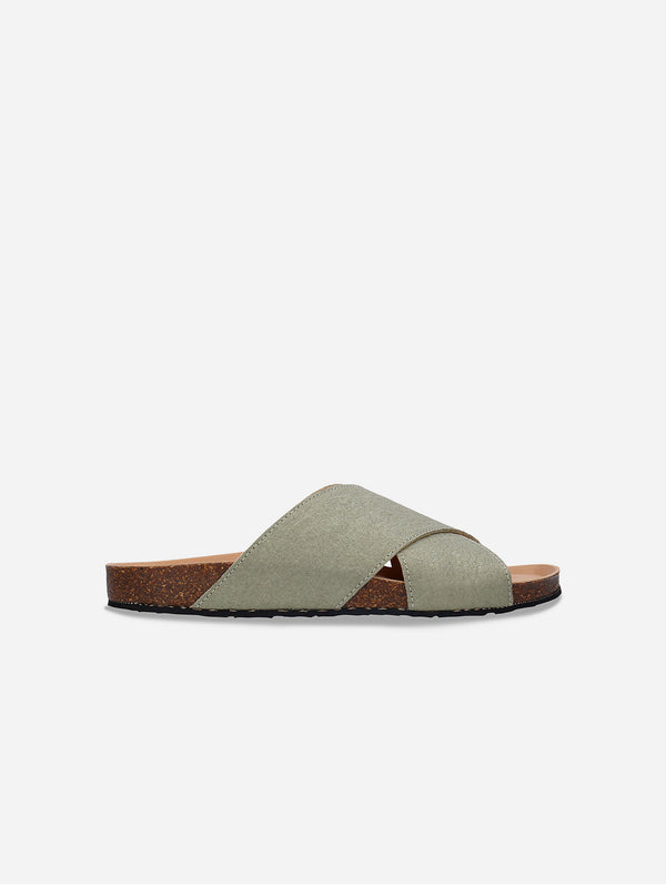 Tupai Unisex Piñatex Vegan Leather Sandals | Green