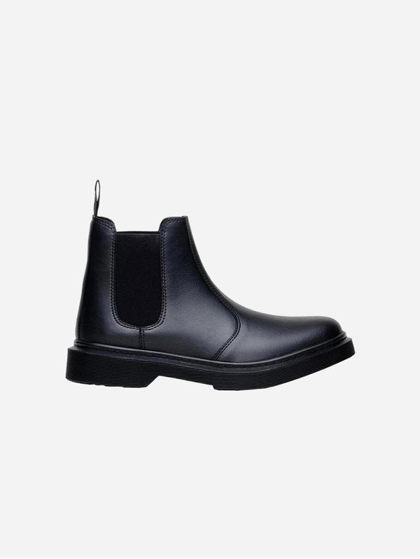 Unisex Vegan Leather Chelsea Boots | Black