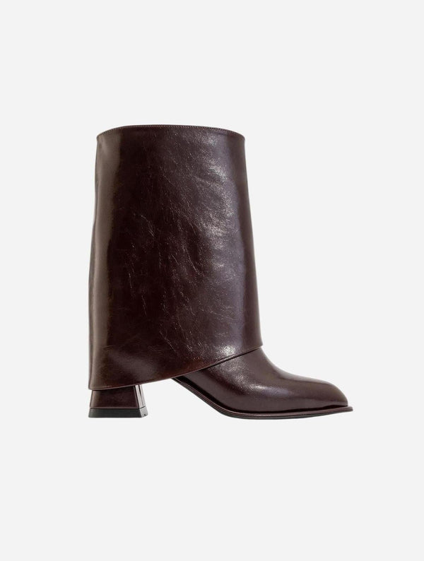 Prologue Shoes Ellas Burgundy Chunky Heel Boot (Women)
