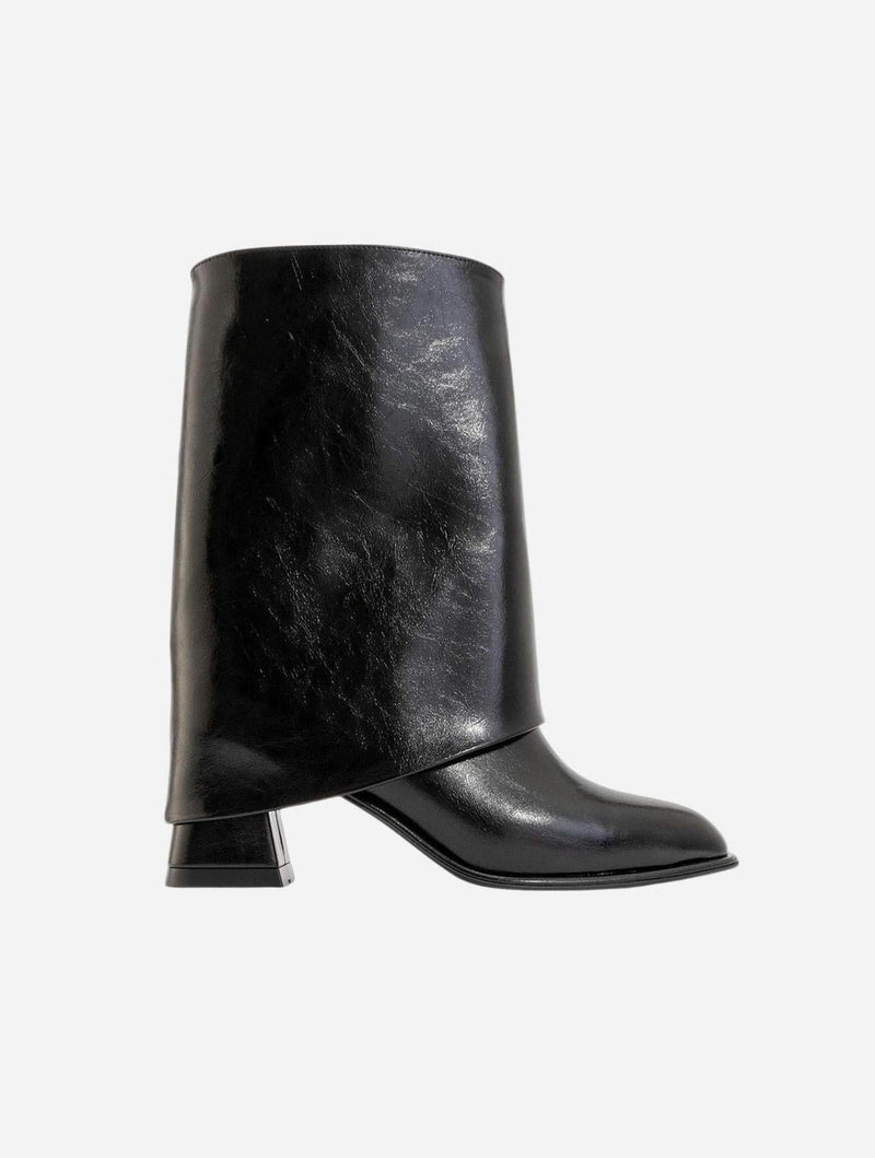 Prologue Shoes Ellas Black Chunky Heel Boot (Women)