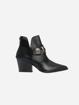 Immaculate Vegan - Prologue Shoes Kenda Black Buckle Block Heel Boot (Women)