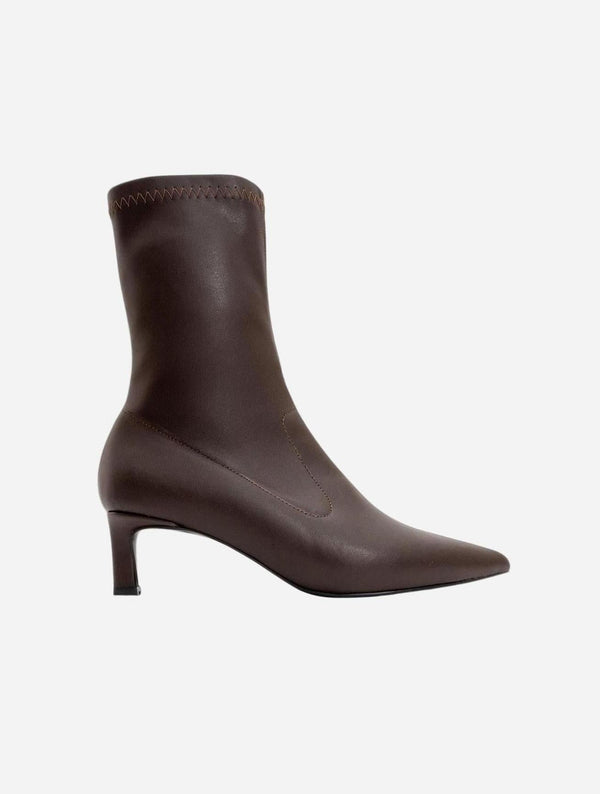 Prologue Shoes Lewin Brown Cilt Pointed Toe Stiletto Boot (Women)