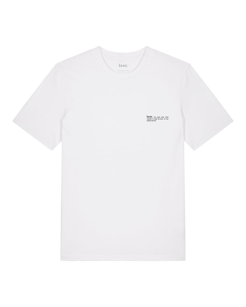 hewn. Mens Classic-fit Organic Cotton T-shirt in Snow White
