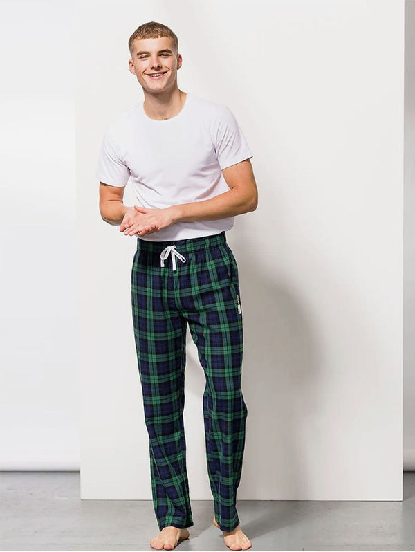 Vegan Men's Tartan Lounge Pants | Multiple Colours