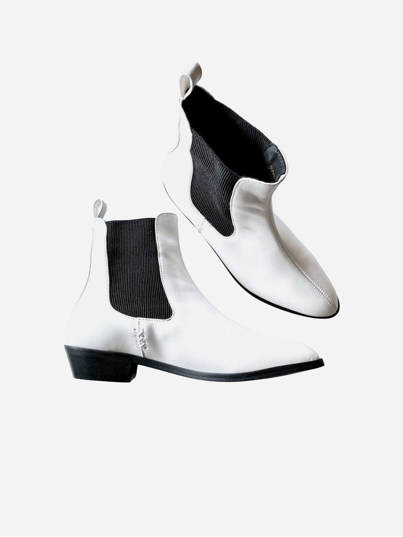 Voes & Co Harlow Chelsea Boots (vegan, white)