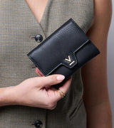 Immaculate Vegan - Votch Clemmie Vegan Bio-Based Bamboo Trifold purse in black