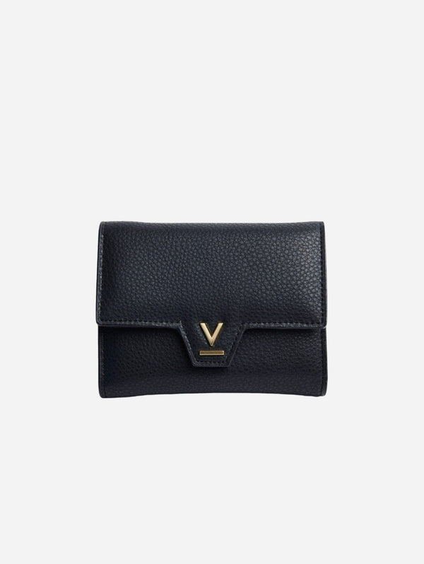 Votch Clemmie Vegan Bio-Based Bamboo Trifold purse in black