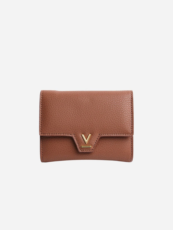 Votch Clemmie Vegan Bio-Based Bamboo Trifold purse in brown