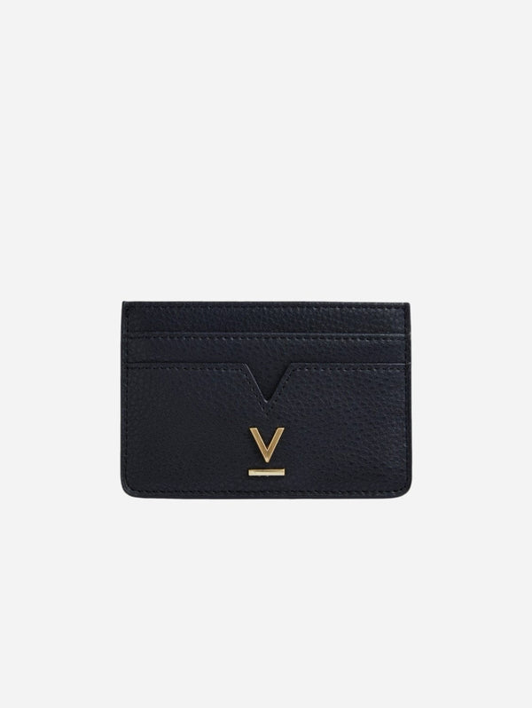 Votch Elia Vegan Bio-Based Bamboo leather card holder in black