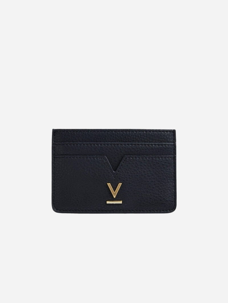 Votch Elia Vegan Bio-Based Bamboo leather card holder in black