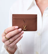 Immaculate Vegan - Votch Elia Vegan Bio-Based Bamboo leather card holder in brown