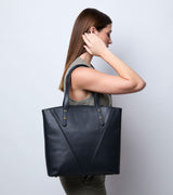 Immaculate Vegan - Votch Honor Vegan Bio-Based Bamboo Leather Tote Bag in black