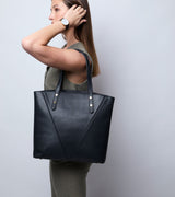 Immaculate Vegan - Votch Honor Vegan Bio-Based Bamboo Leather Tote Bag in black