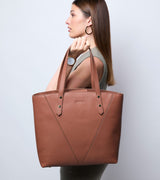 Immaculate Vegan - Votch Honor Vegan Bio-Based Bamboo Leather Tote Bag in brown