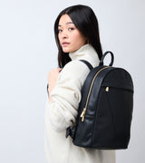 Immaculate Vegan - Votch Laurie Vegan Bio-Based Bamboo Leather Backpack in Black