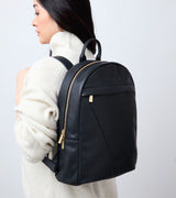 Immaculate Vegan - Votch Laurie Vegan Bio-Based Bamboo Leather Backpack in Black