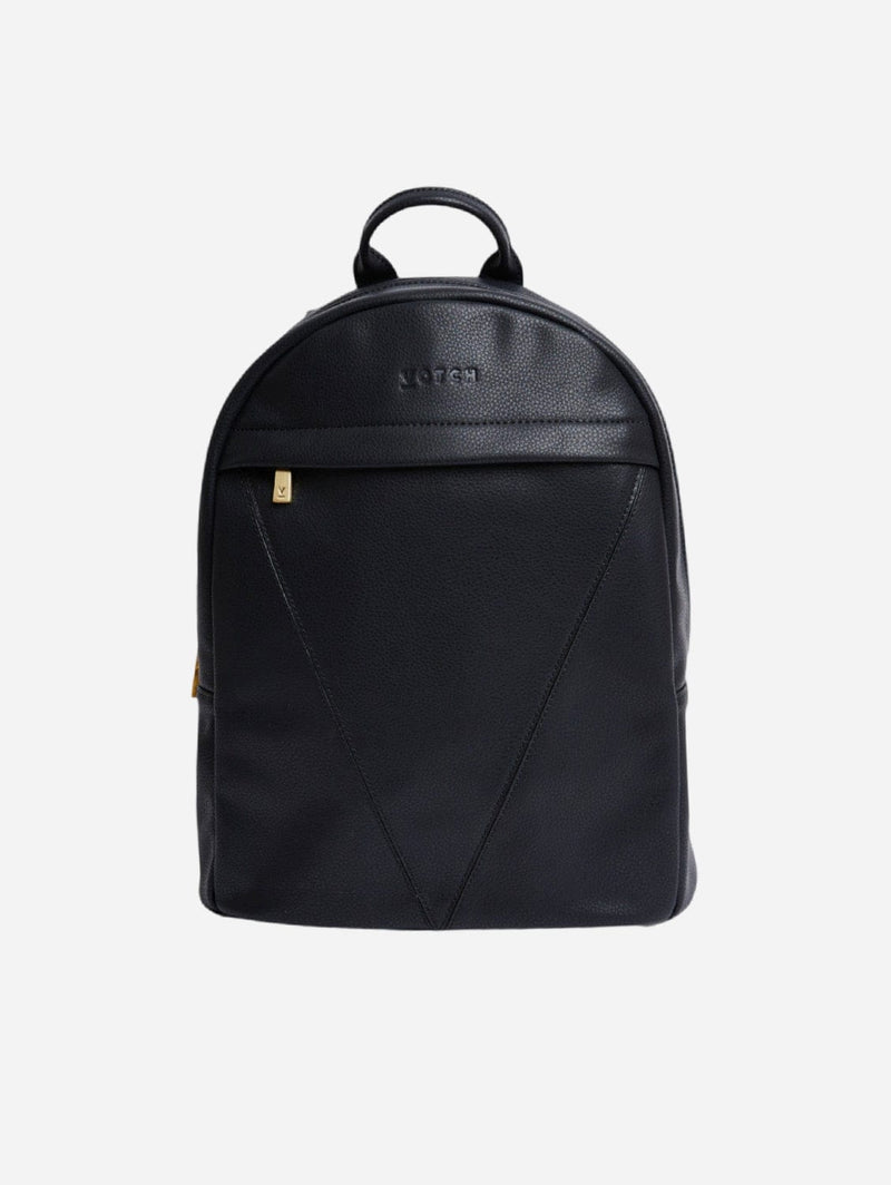 Votch Laurie Vegan Bio-Based Bamboo Leather Backpack in Black