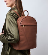 Immaculate Vegan - Votch Laurie Vegan Bio-Based Bamboo Leather Backpack in Brown