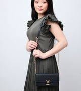 Immaculate Vegan - Votch Luella Vegan Bio-Based Bamboo Leather Chain Purse in Black