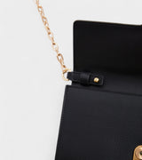 Immaculate Vegan - Votch Luella Vegan Bio-Based Bamboo Leather Chain Purse in Black