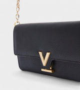 Immaculate Vegan - Votch Luella Vegan Bio-Based Bamboo Leather Chain Purse in Black