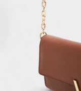 Immaculate Vegan - Votch Luella Vegan Bio-Based Bamboo Leather Chain Purse in Brown