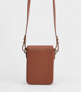 Immaculate Vegan - Votch Luna Compact Vegan Bio-Based Bamboo Phone Bag in Brown