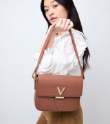 Immaculate Vegan - Votch Margot Vegan Bio-Based Bamboo Leather Crossbody in Brown