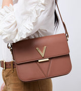 Immaculate Vegan - Votch Margot Vegan Bio-Based Bamboo Leather Crossbody in Brown