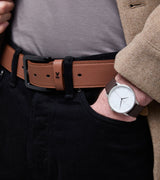 Immaculate Vegan - Votch Marley Vegan Bio-Based Bamboo Classic belt in brown