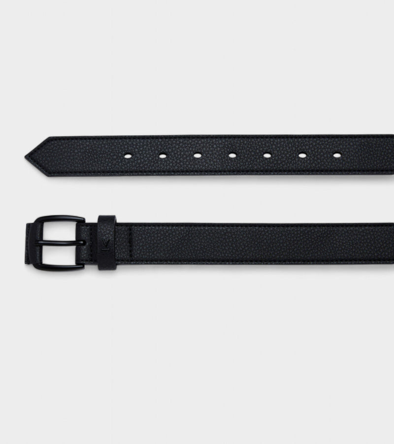 Votch Milo Vegan Bio-Based Bamboo Contrast belt in black