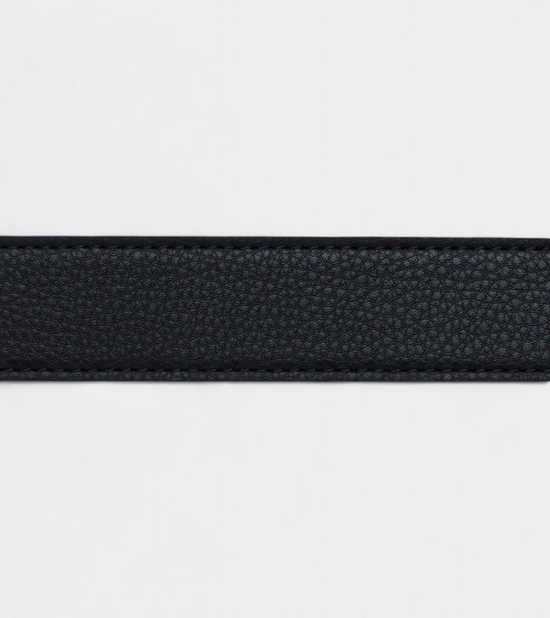 Votch Milo Vegan Bio-Based Bamboo Contrast belt in black