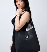 Immaculate Vegan - Votch Nancy Vegan Bio-Based Bamboo Leather Elevated Tote Bag in black