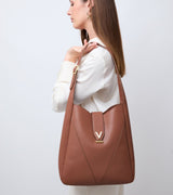 Immaculate Vegan - Votch Nancy Vegan Bio-Based Bamboo Leather Elevated Tote Bag in brown