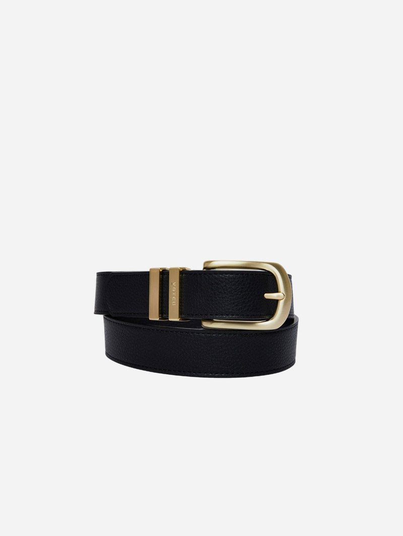 Votch Olive Vegan Bio-Based Bamboo Classic belt in black XS