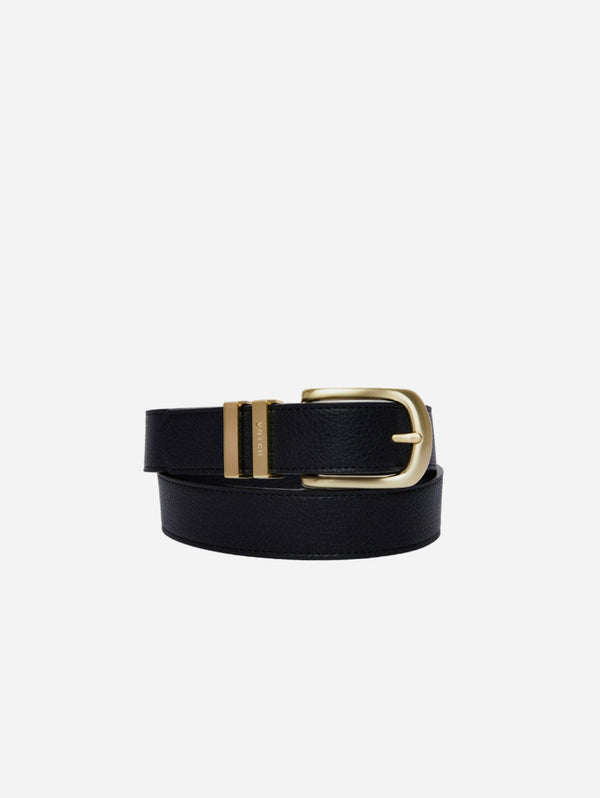 Votch Olive Unisex Vegan Bio-Based Bamboo Classic Belt | Black