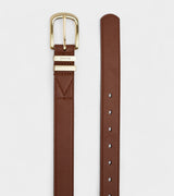 Immaculate Vegan - Votch Olive Vegan Bio-Based Bamboo Classic belt in brown