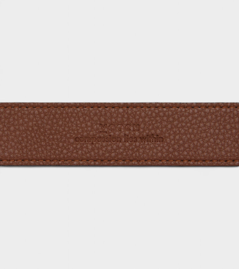 Votch Olive Vegan Bio-Based Bamboo Classic belt in brown