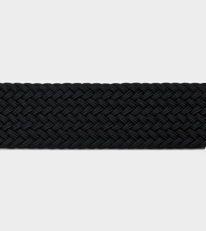 Votch Seb Vegan Bio-Based Bamboo Braided belt in black