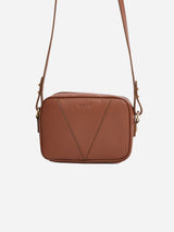 Immaculate Vegan - Votch Silvie Vegan Bio-Based Bamboo Dual-Look Bamboo Crossbody Bag in Brown